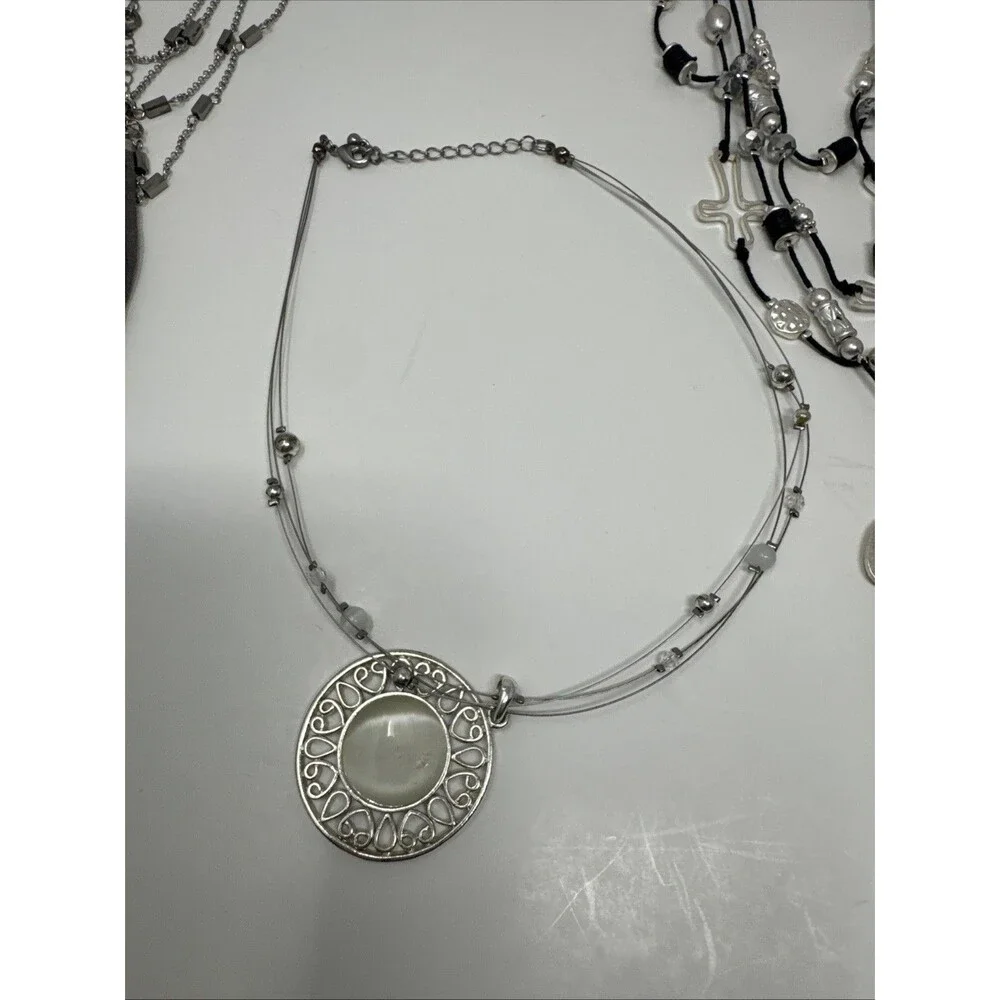 Lot Of 17 Jewelry Necklaces CATO Statement Spring Summer Costume Long Flower